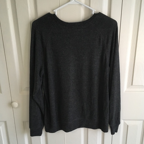 Dark gray holiday sweatshirt - Picture 2 of 5